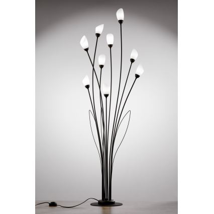 Jupiter 2058 - Lampadaire GLORIOSA 9xG9/14W/230V noir