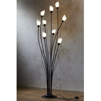 Jupiter 2058 - Vloerlamp GLORIOSA 9xG9/14W/230V zwart