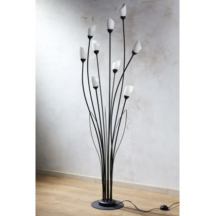 Jupiter 2058 - Vloerlamp GLORIOSA 9xG9/14W/230V zwart