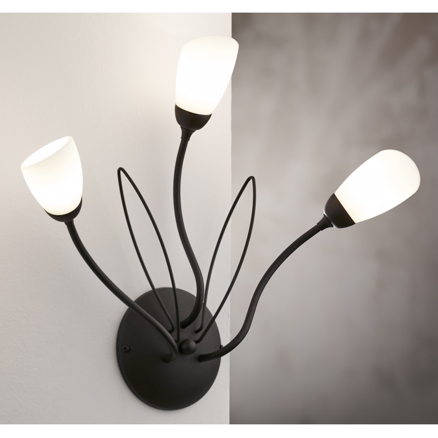 Jupiter 2059 - Wandlamp GLORIOSA 3xG9/14W/230V zwart