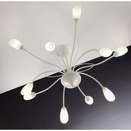 Jupiter 2061 - Lustre sur tige GLORIOSA 10xG9/14W/230V crème