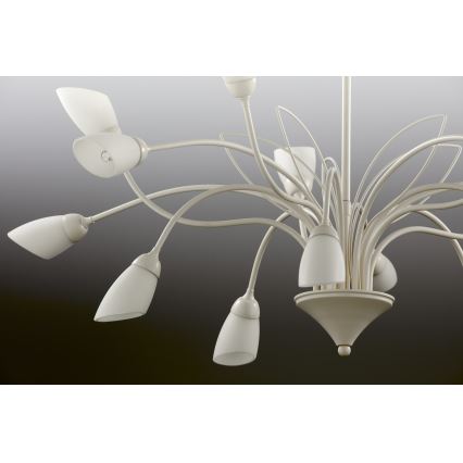 Jupiter 2062 - Kroonluchter met ketting GLORIOSA 15xG9/14W/230V crème