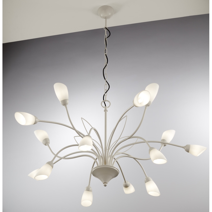 Jupiter 2062 - Kroonluchter met ketting GLORIOSA 15xG9/14W/230V crème