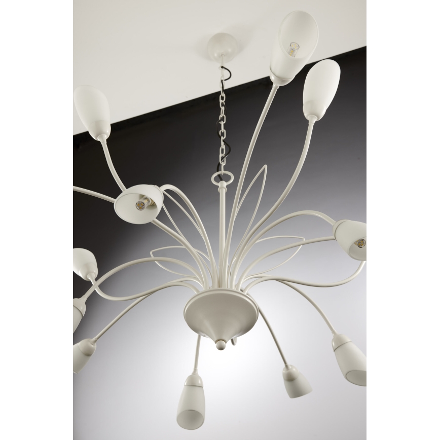 Jupiter 2062 - Kroonluchter met ketting GLORIOSA 15xG9/14W/230V crème