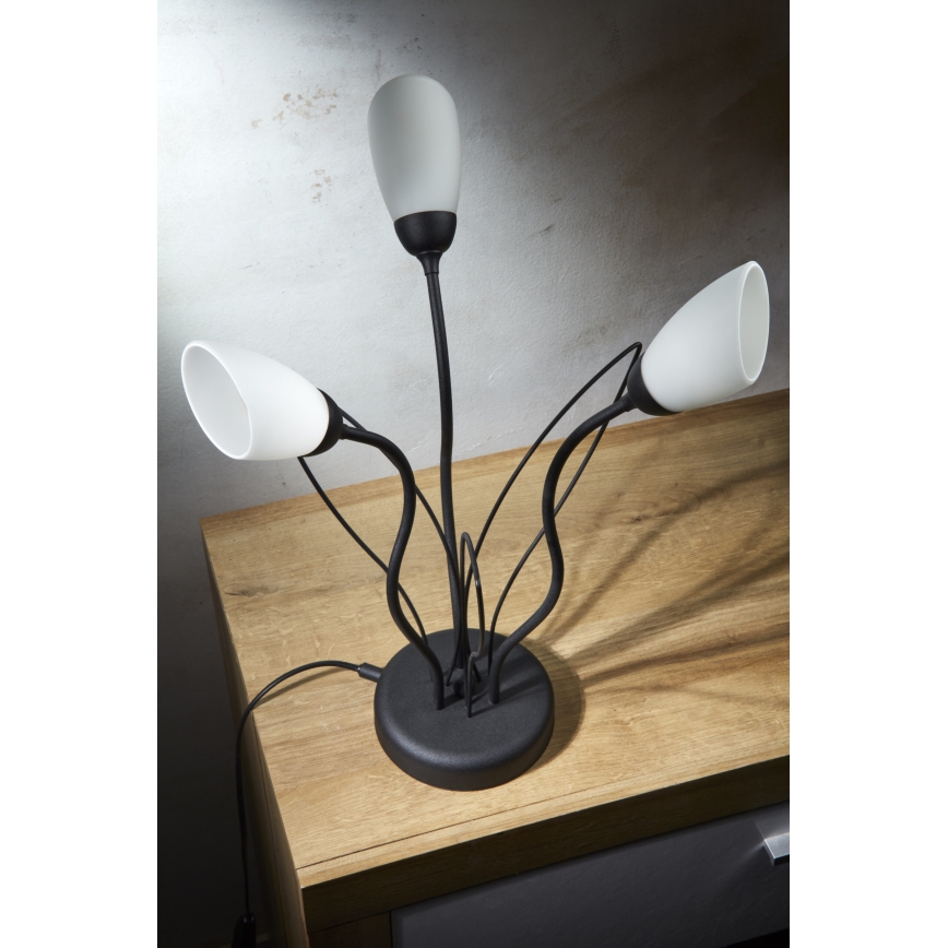 Jupiter 2065 - Lampe de table GLORIOSA 3xG9/14W/230V noire
