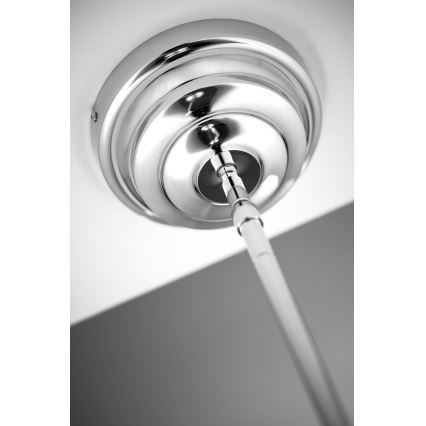 Jupiter 2072 - Hanglamp aan stang PLATINO 3xE27/15W/230V groen/glanzend chroom