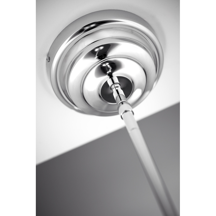 Jupiter 2072 - Hanglamp aan stang PLATINO 3xE27/15W/230V groen/glanzend chroom