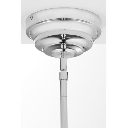 Jupiter 2072 - Hanglamp aan stang PLATINO 3xE27/15W/230V groen/glanzend chroom