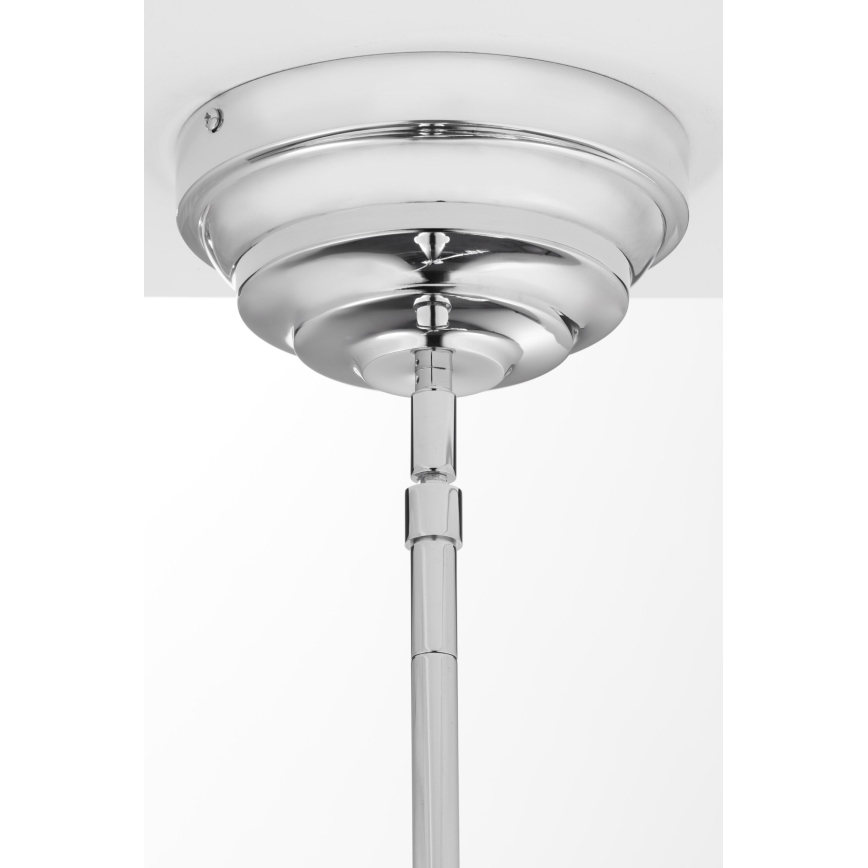 Jupiter 2072 - Hanglamp aan stang PLATINO 3xE27/15W/230V groen/glanzend chroom