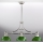 Jupiter 2072 - Lustre sur tige PLATINO 3xE27/15W/230V vert/chrome brillant