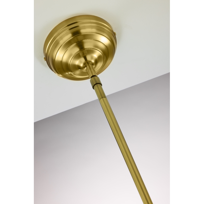 Jupiter 2073 - Suspension sur tige PLATINO 1xE27/15W/230V vert/doré