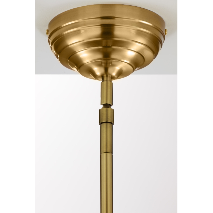 Jupiter 2073 - Suspension sur tige PLATINO 1xE27/15W/230V vert/doré