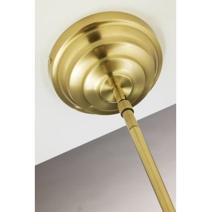 Jupiter 2074 - Hanglamp met staaf PLATINO 3xE27/15W/230V groen/goud