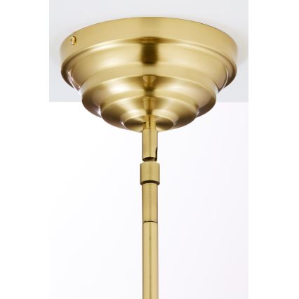 Jupiter 2074 - Hanglamp met staaf PLATINO 3xE27/15W/230V groen/goud