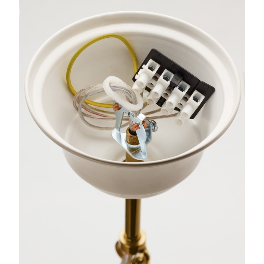 Jupiter 2084 - Suspension à chaîne SAMBA 5xE27/15W/230V blanc/doré