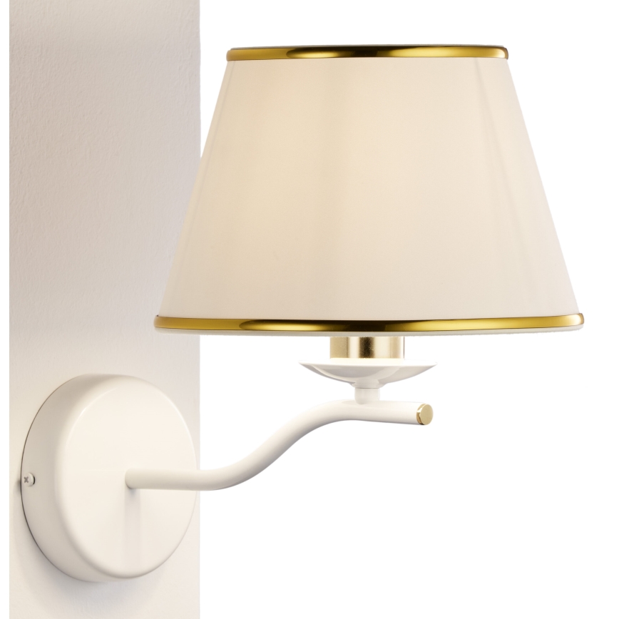 Jupiter 2086 - Applique murale SAMBA 1xE27/15W/230V blanche/dorée