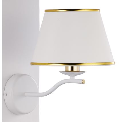 Jupiter 2086 - Applique murale SAMBA 1xE27/15W/230V blanche/dorée