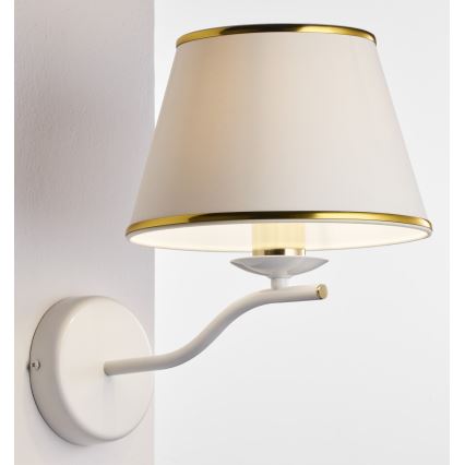 Jupiter 2086 - Applique murale SAMBA 1xE27/15W/230V blanche/dorée