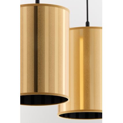 Jupiter 2091 - Hanglamp aan kabel CORTINA 2xE27/15W/230V goud/zwart