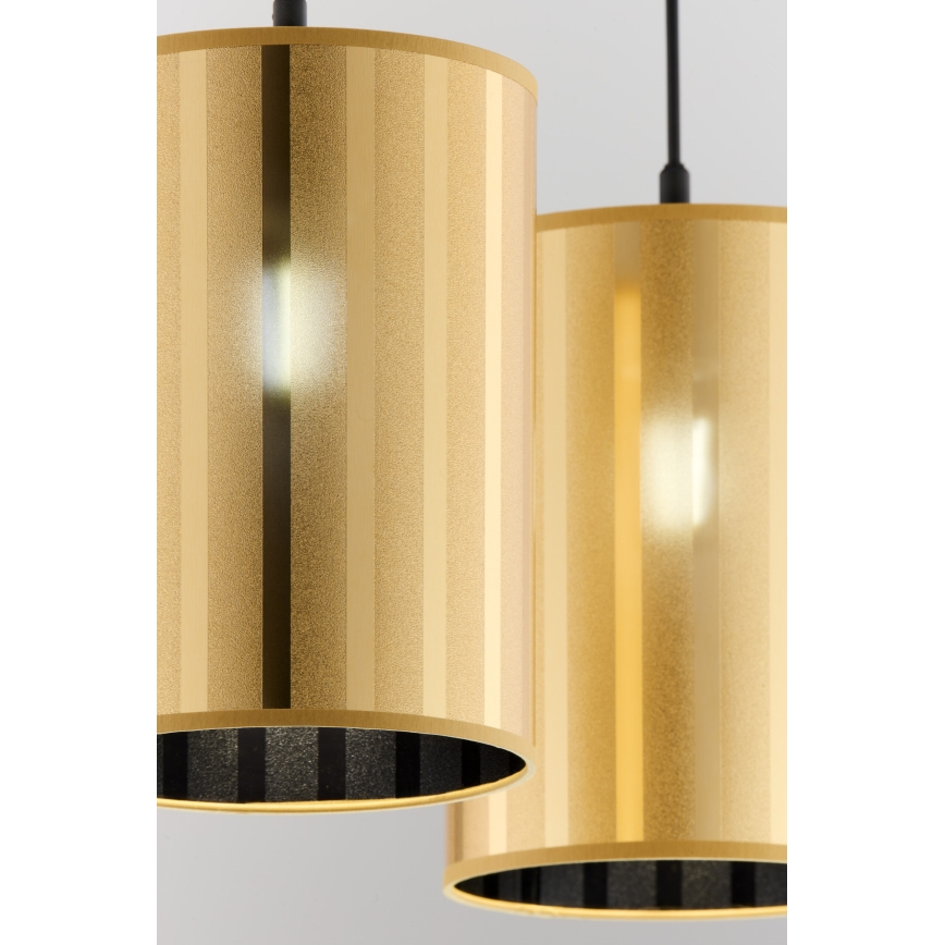 Jupiter 2091 - Hanglamp aan kabel CORTINA 2xE27/15W/230V goud/zwart