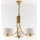 Jupiter 2096 - Kroonluchter met ketting ARTHUR 3xE27/15W/230V wit/goud/marmerdecor