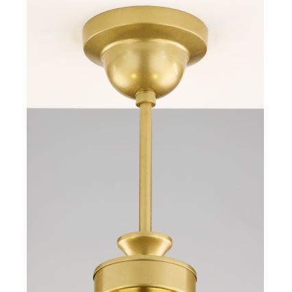Jupiter 2110 - Hanglamp met staaf KASZMIR 5xE27/15W/230V wit/goud/marmerdecor