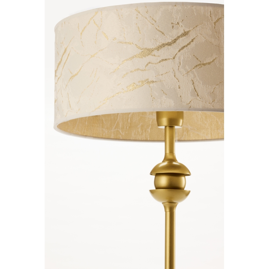 Jupiter 2112 - Tafellamp KASZMIR 1xE27/15W/230V wit/goud/marmerdecor