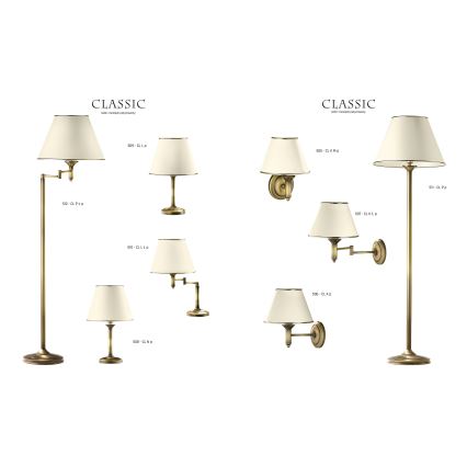 Jupiter 507 CL K L p - Applique murale CLASSIC E27/60W/230V