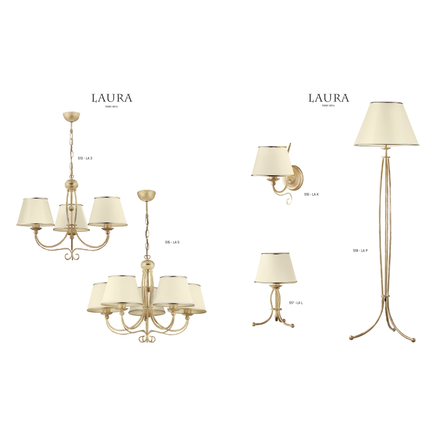 Jupiter 513 - LA-3-E - Hanglamp aan een ketting LAURA 3xE27/60W/230V