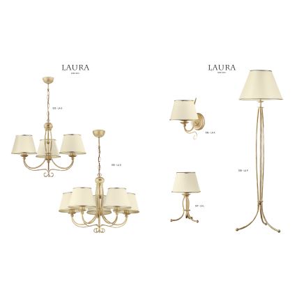 Jupiter 518 - LAP -  Lampadaire LAURA 1xE27/60W/230V