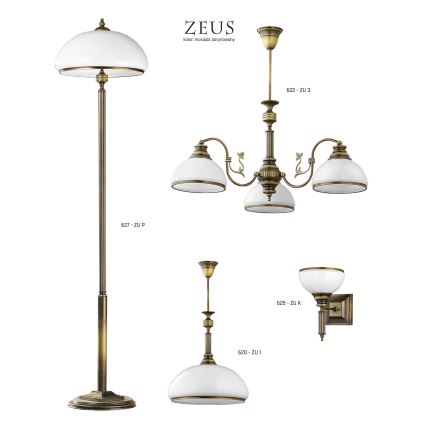 Jupiter 627 - ZU P - Staande lamp ZEUS 2xE27/60W/230V