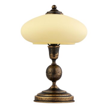 Jupiter - Lampe de table BOLERO 1xE14/40W/230V beige/bronze/patine
