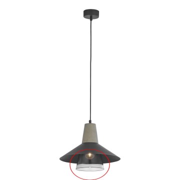 Jupiter - Verre de rechange pour suspension BONDY E27 d. 22 cm transparent