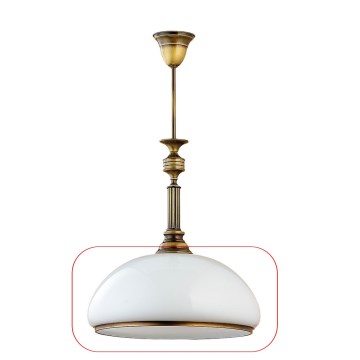 Jupiter - Verre de rechange universel ZEUS E27 d. 37 cm blanc