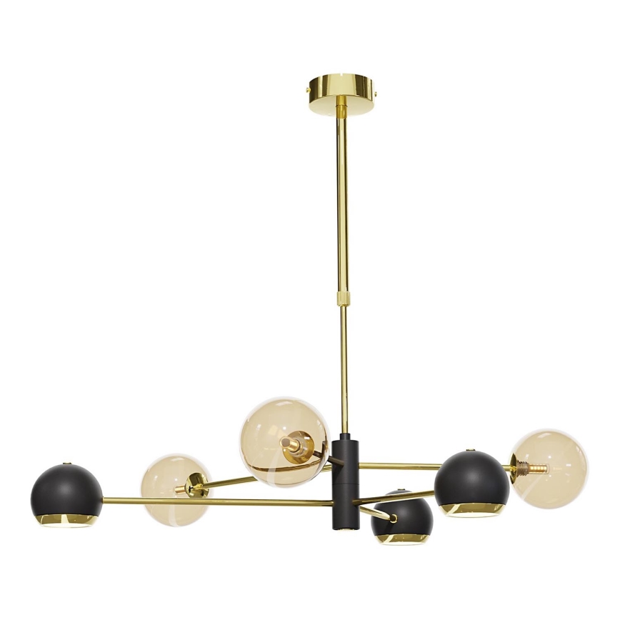 Jupiter - Vervangend glas voor kroonluchter MOKA G9, Ø 12 cm, gerookt beige