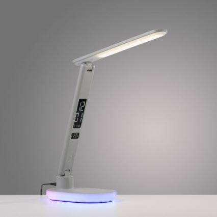 JUST LIGHT. 11018-16 - LED RGBW Dimbare Touch Tafellamp met Draadloze Oplading TINA LED/4W/230V wit