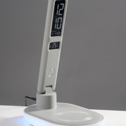 JUST LIGHT. 11018-16 - LED RGBW Dimbare Touch Tafellamp met Draadloze Oplading TINA LED/4W/230V wit