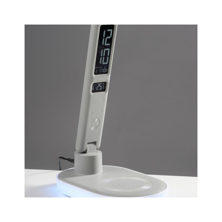 JUST LIGHT. 11018-16 - LED RGBW Dimbare Touch Tafellamp met Draadloze Oplading TINA LED/4W/230V wit