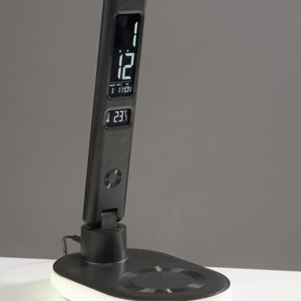 JUST LIGHT. 11018-18 - Lampe de table tactile dimmable à LED RGBW avec chargement sans fil TINA LED/4W/230V noir