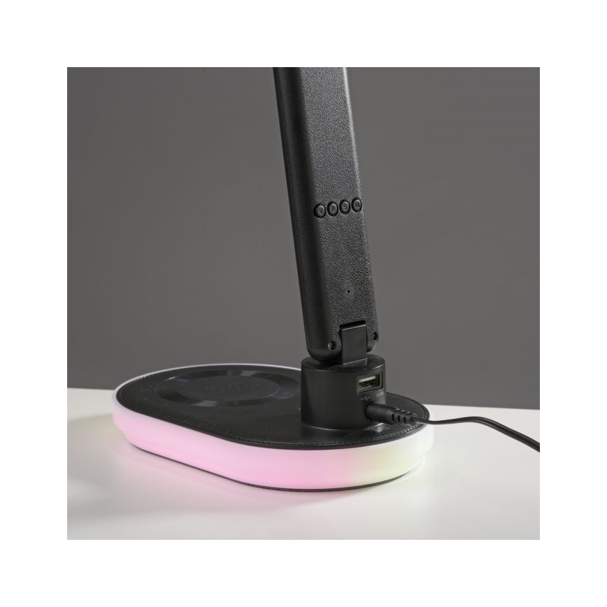 JUST LIGHT. 11018-18 - LED RGBW LED Dimbare touch tafellamp met draadloos opladen TINA LED/4W/230V