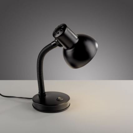 JUST LIGHT. 11080-18 - Lampe de bureau flexible FLEXI 1xE27/25W/230V noir