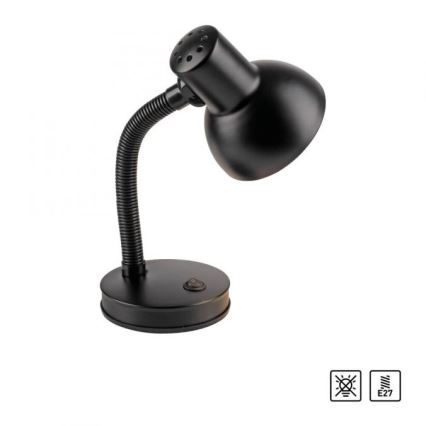 JUST LIGHT. 11080-18 - Lampe de bureau flexible FLEXI 1xE27/25W/230V noir