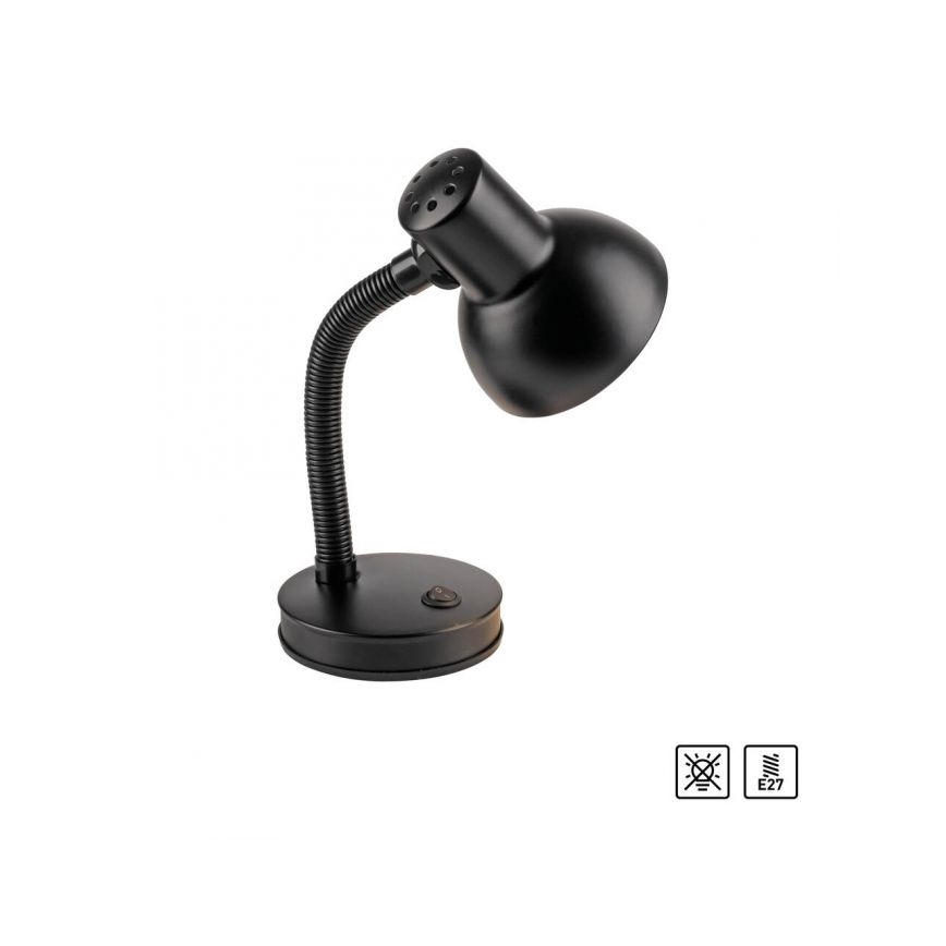 JUST LIGHT. 11080-18 - Lampe de bureau flexible FLEXI 1xE27/25W/230V noir