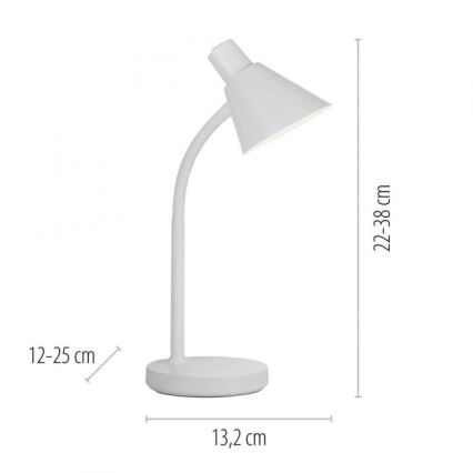 JUST LIGHT. 11248-16 - LED Flexibele bureaulamp PIXIE LED/4,5W/230V wit