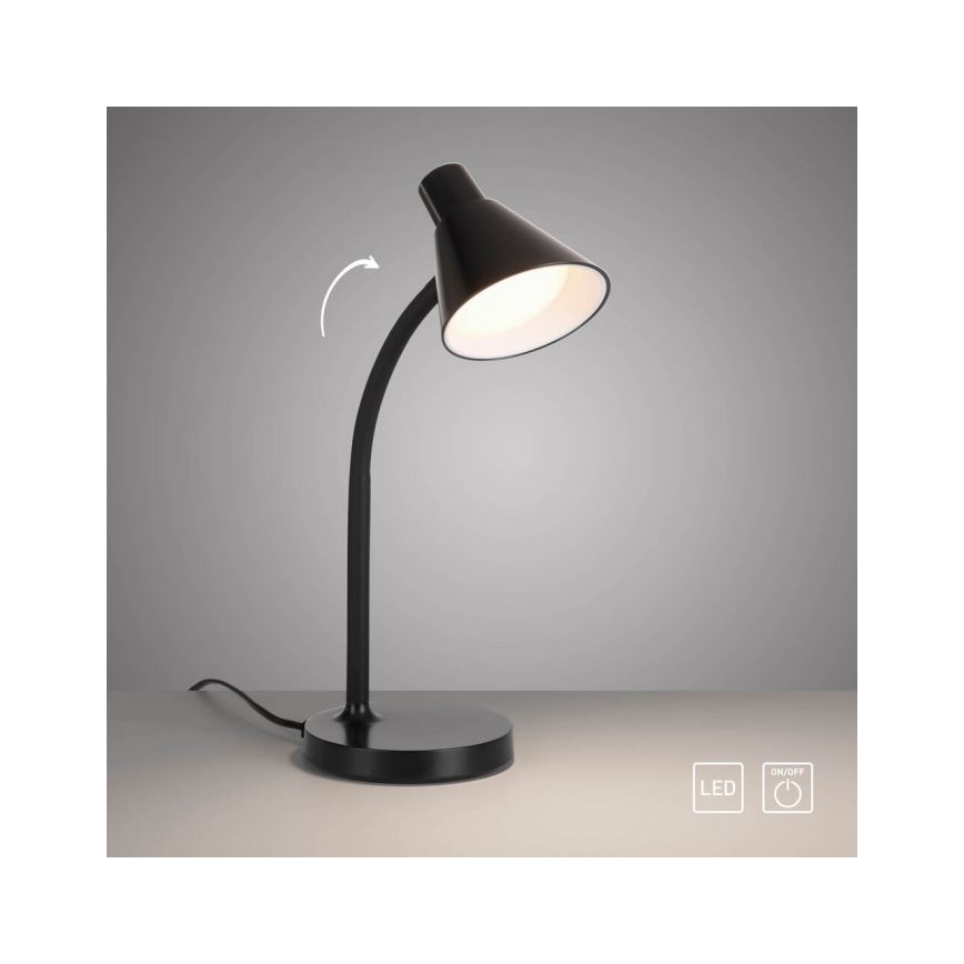 JUST LIGHT. 11248-18 - Flexibele LED bureaulamp PIXIE LED/4,5W/230V zwart