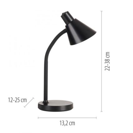 JUST LIGHT. 11248-18 - Flexibele LED bureaulamp PIXIE LED/4,5W/230V zwart