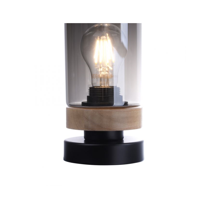 JUST LIGHT. 11310-18 - Tafellamp PASQUAL 1xE27/40W/230V zwart/rubberen boom