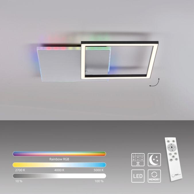 JUST LIGHT. 11327-95 - LED RGBW Dimbare plafondlamp RENDA LED/31W/230V 2700-5000K + afstandsbediening