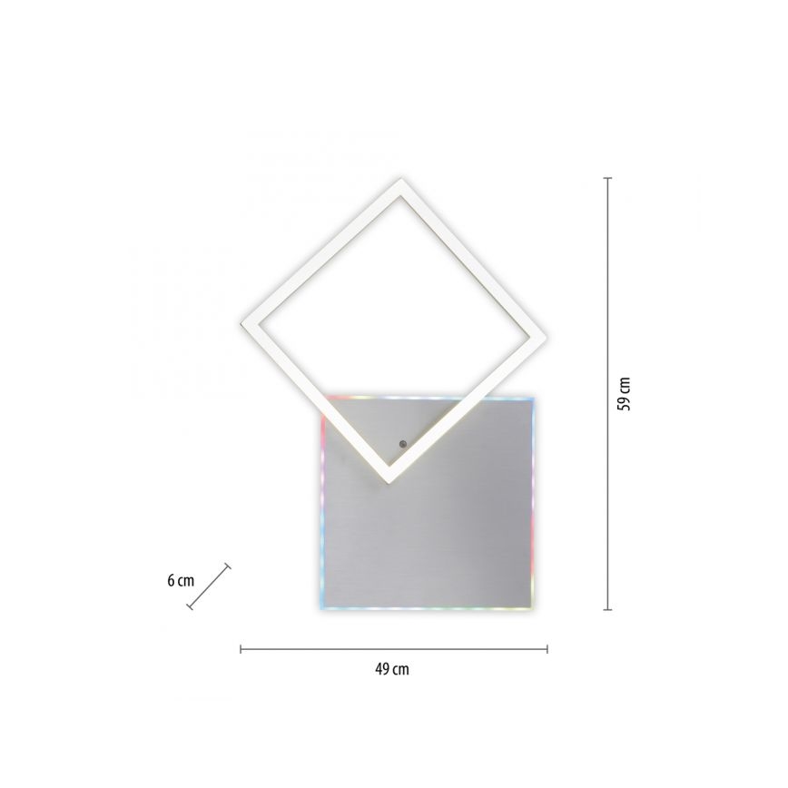 JUST LIGHT. 11327-95 - LED RGBW Dimbare plafondlamp RENDA LED/31W/230V 2700-5000K + afstandsbediening