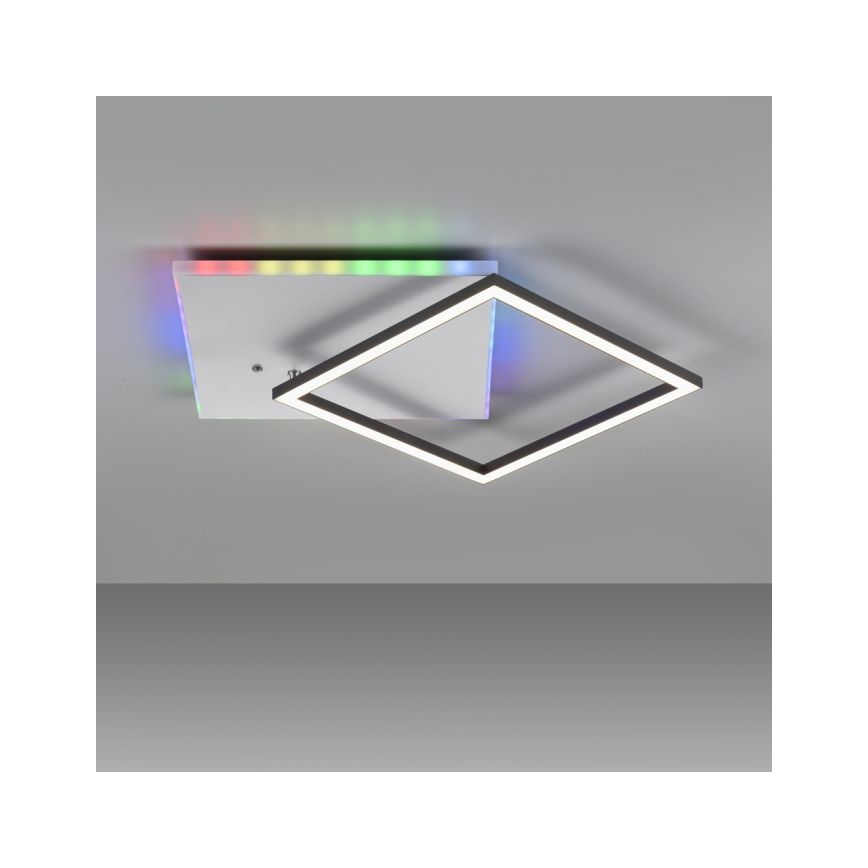 JUST LIGHT. 11327-95 - Plafonnier RGBW à intensité variable RENDA LED/31W/230V 2700-5000K + télécommande